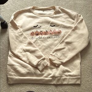 Cream Halloween Sweater